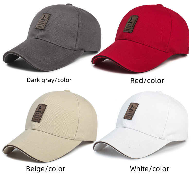 Hat Men and Women's Spring and Summer Cotton Baseball Cap Autumn and Winter Korean Sports Sun Hat Cap Sunscreen Sun Hat_voghion.com
