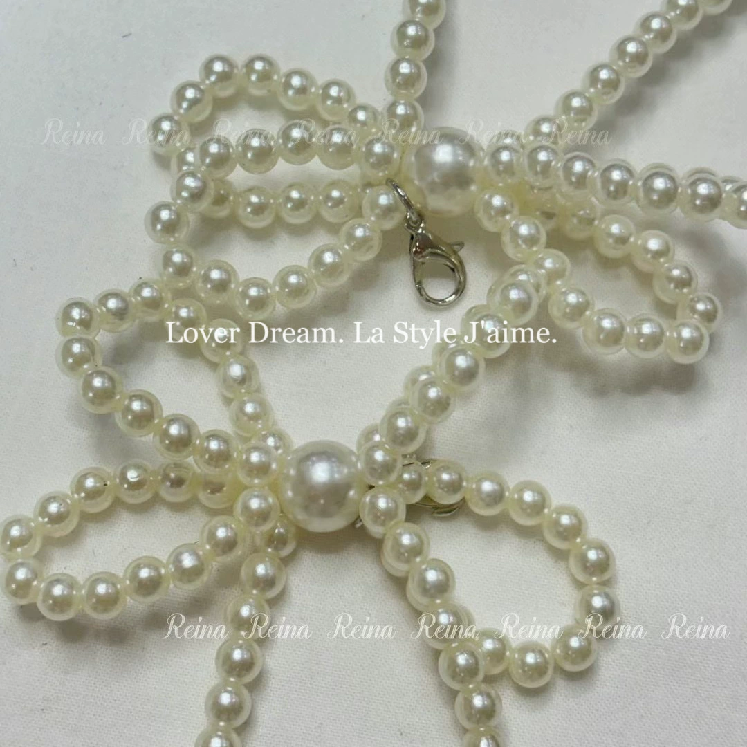 Small footwear buckle pearl with bow, universal accessories, accessory, flowered, Chanel style