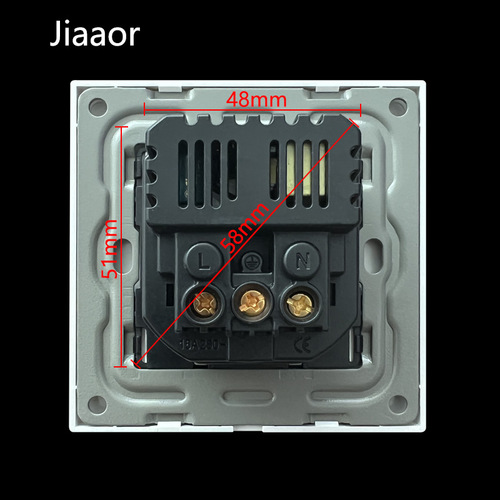 16A European German French socket panel with USB+typeC86 foreign trade concealed socket cross-border supply
