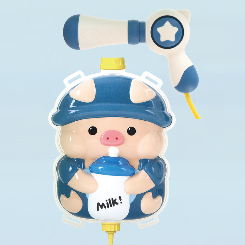 Mochila para niños pistola de agua juguete extraíble niños y niñas jugando agua lucha pistola de agua supermercado puesto de juguete