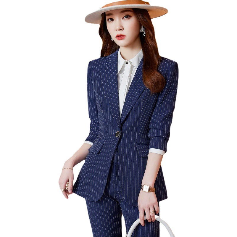 Бюсталонг корейский женский профессиональный костюм с длинным рукавом Формальные Брюки Костюм распродажа комбинезоны 20212