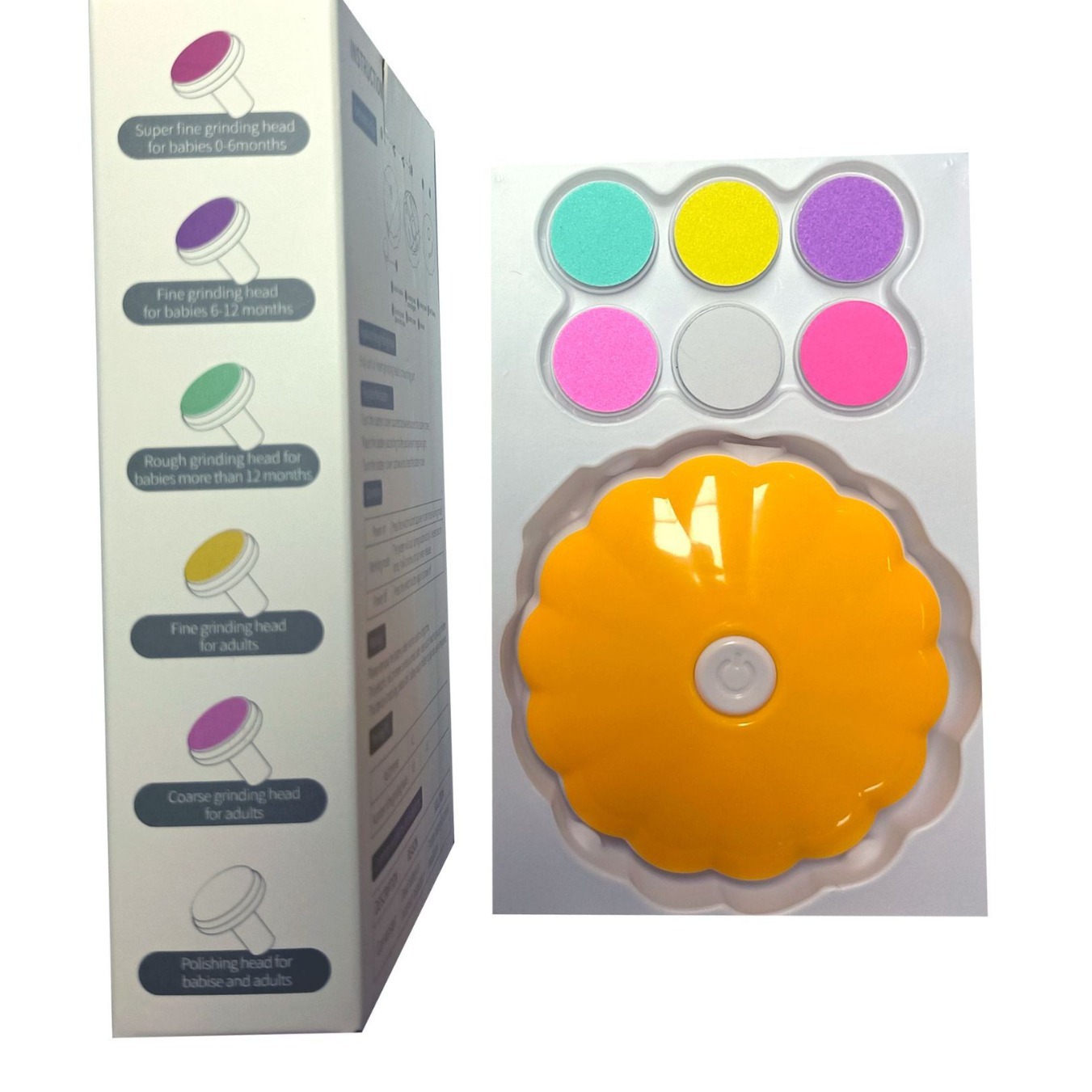 Niñera de uñas automática para bebés, cortadora de uñas multifuncional para eliminar la piel muerta y pulido, máquina de manicure eléctrica, máquina de manicure portátil