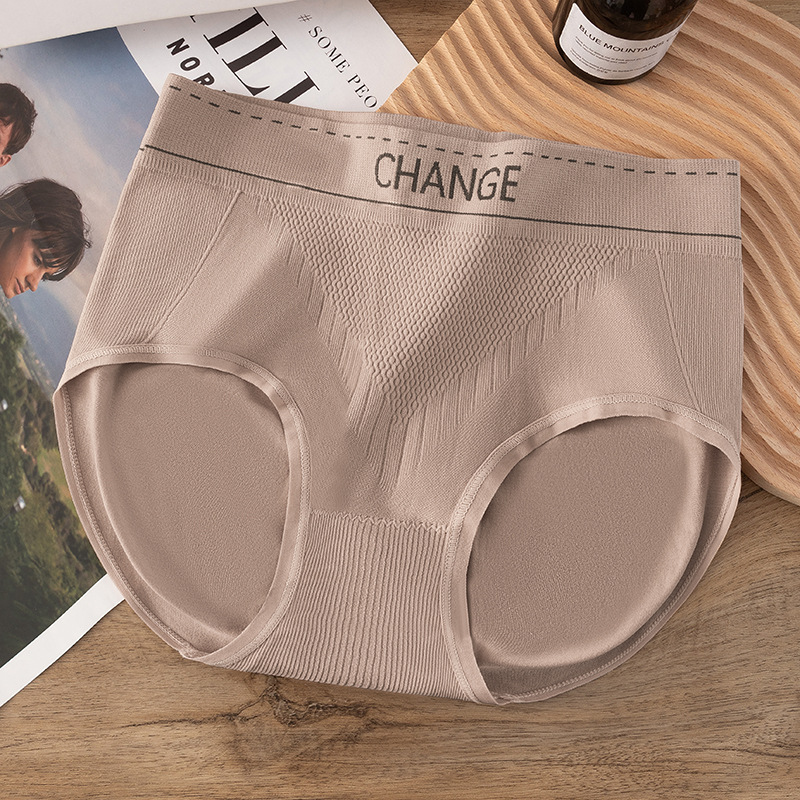 Ropa interior de mujer, cintura alta, algodón sin costuras, entrepierna antibacteriana, abdomen, cadera, vientre, calzoncillos de algodón de gran tamaño