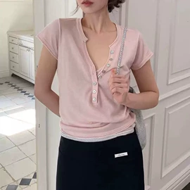 时尚休闲套装;女式T恤;半身裙