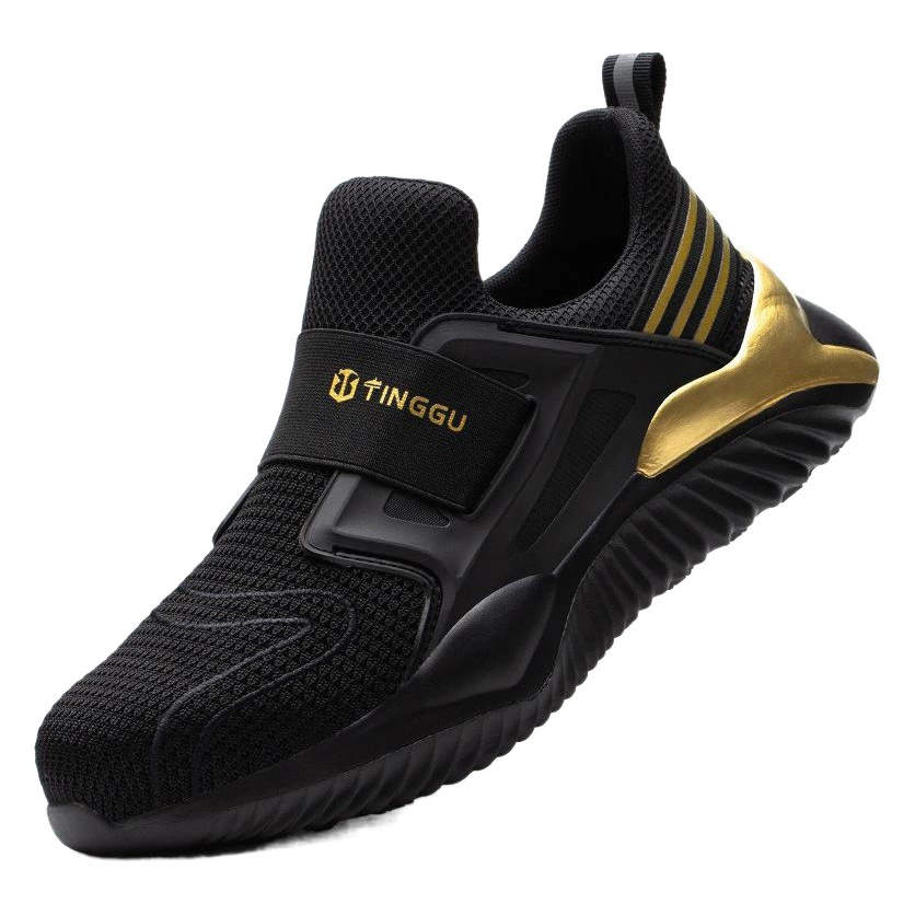 Мужские защитные ботинки с металлическим подноском, устойчивые к ударам и проколам, дышащие, легкие и безопасные, для повседневной работы и защиты, позволяют стоять длительное время без усталости.