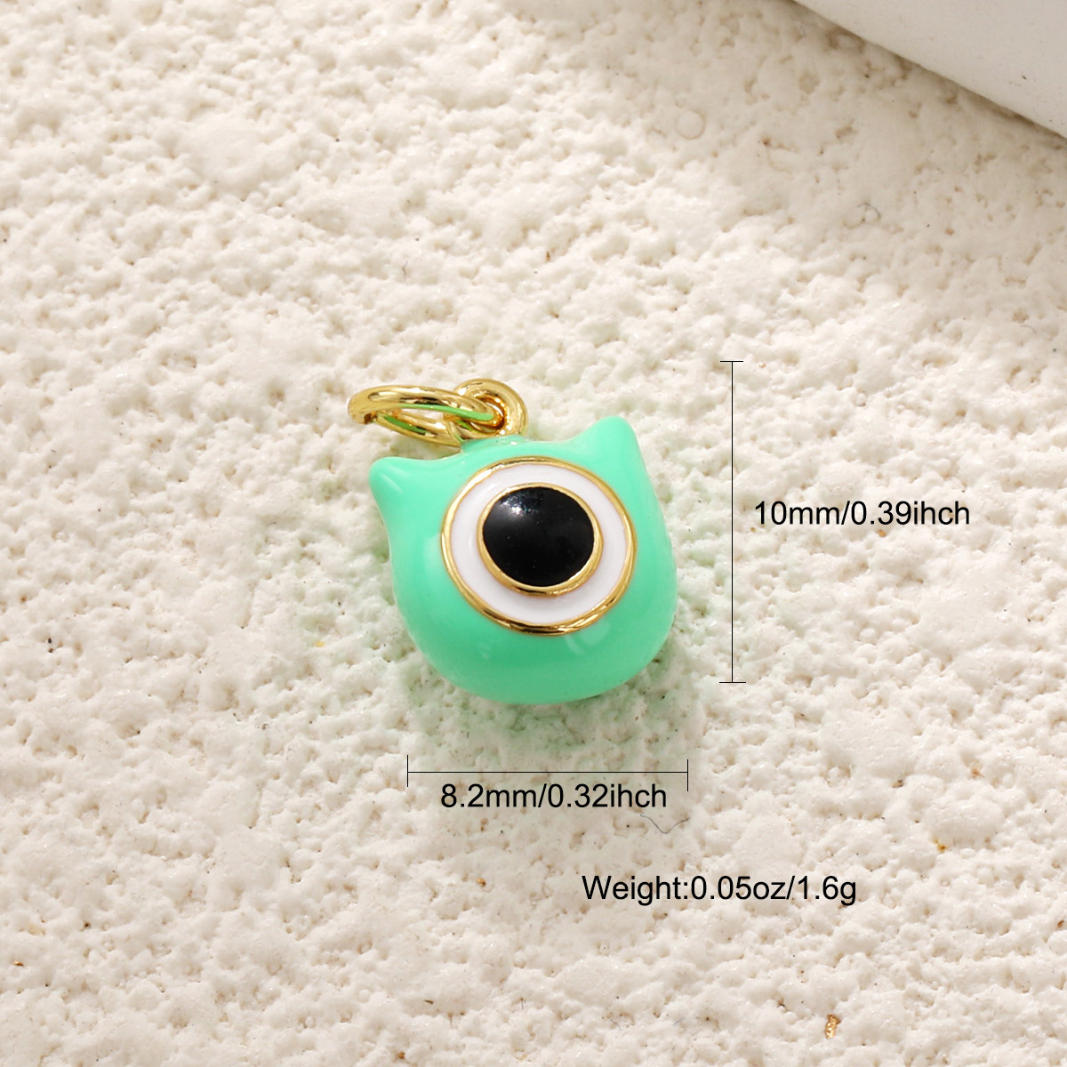 3g Weight Pendant Jewelry Making Type Charms Classification 1 Piece Quantity Copper Material Dinosaur, Cat Pattern All Seasons Season Polished Finish Enamel Design Cute Style 1 Piece Copper Dinosaur  Cat Polished Pendant Charms 10
