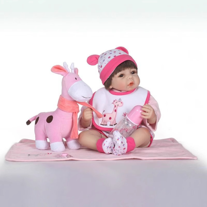 Muñeca de simulación de silicona suave juguetes para bebés educación temprana accesorios de fotografía especial para bebés ragdoll cuerpo 6098