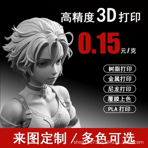 3D printing service model, light-curing industrial-grade prototyping, high-precision SLA resin, nylon, graduation project modeling, figurines