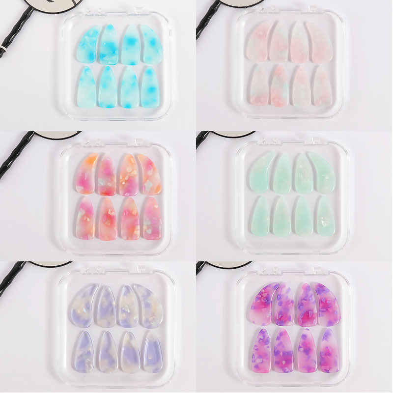 Guzheng nail children's special Adult hawksbill color professional performance grade double-sided arc nail piece tape guzheng Yi Jia Guzheng nail children's special Adult hawksbill color professional performance grade double-sided arc nail piece tape guzheng Yi Jia