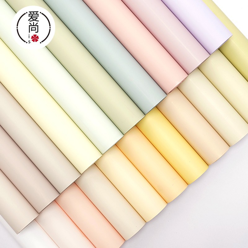 爱尚哑光膜雾面磨砂纸防水哑光花店花束花艺鲜花包装纸包花纸礼品