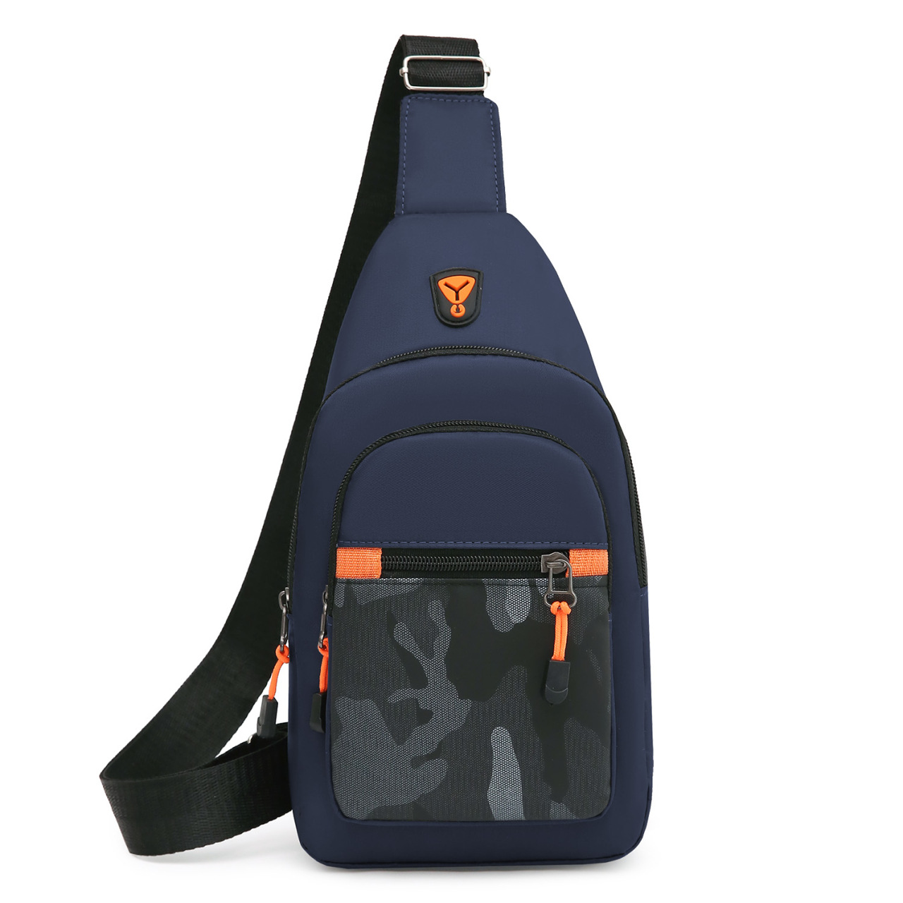 Bolso de pecho de moda para hombres 2026 nuevo impermeable, multicapa, multicolor, bolso de cintura simple al por mayor