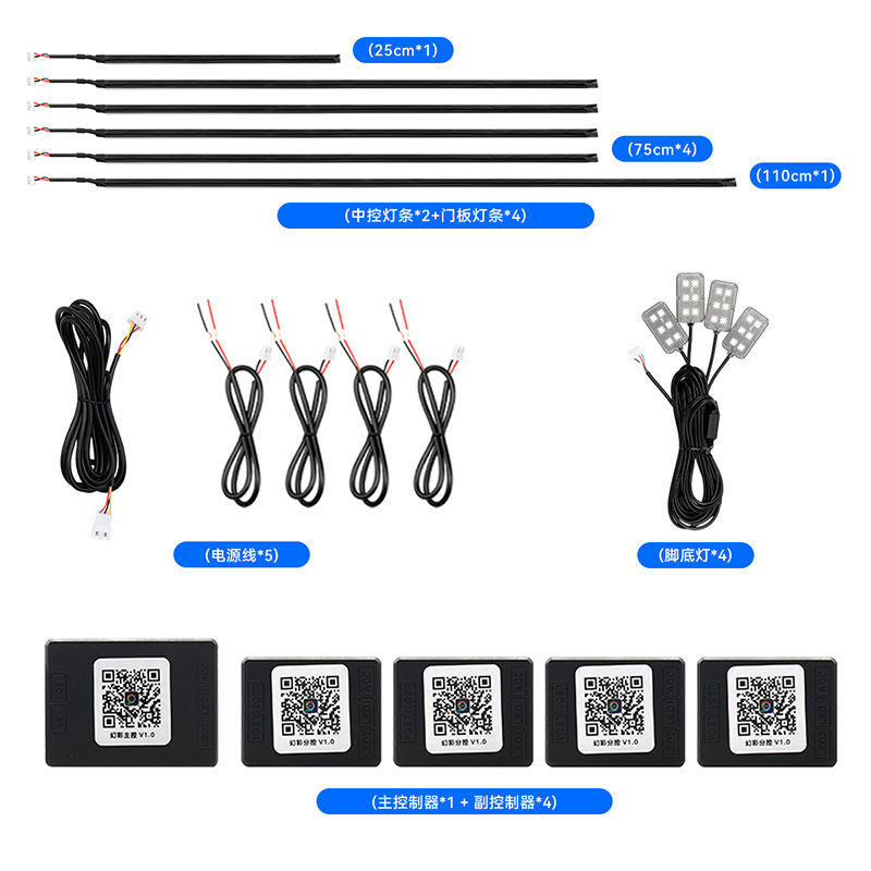 매직 컬러 분위기 빛 (중앙 제어 문 발 바닥 빛)
