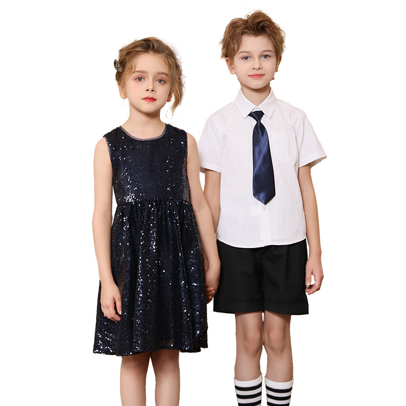 Ropa de actuación del coro del Día del Niño para niños, estudiantes de jardín de infantes, estudiantes de primaria y secundaria, recitación de poesía, discursos, ropa de actuación de danza para niñas