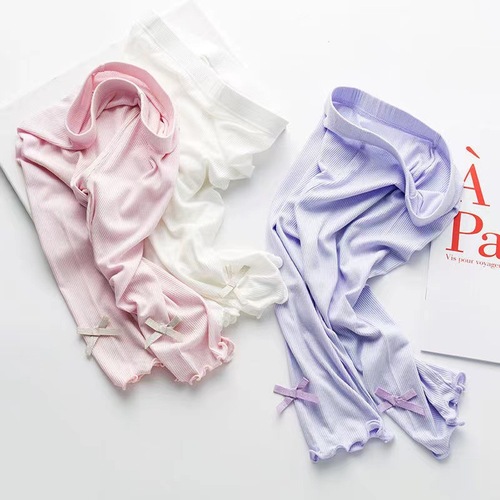 Girls' 7/8-inch Summer Modal Thin Breathable Korean-style Outerwear Pants for Middle and Small Children, Children's Leggings Wholesale