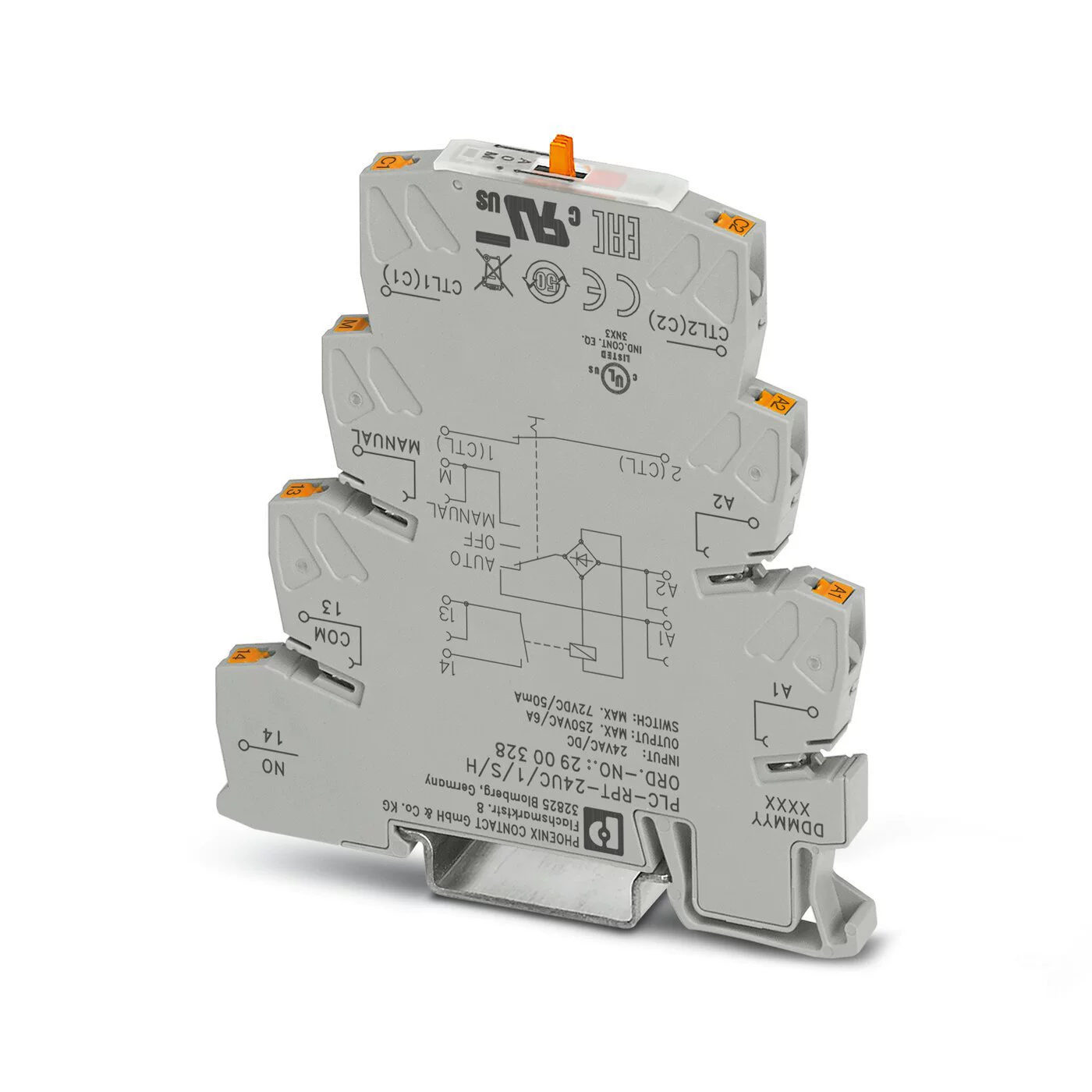 菲尼克斯 Terminal relay PLC-RPT-230UC/21 spring connection Original genuine