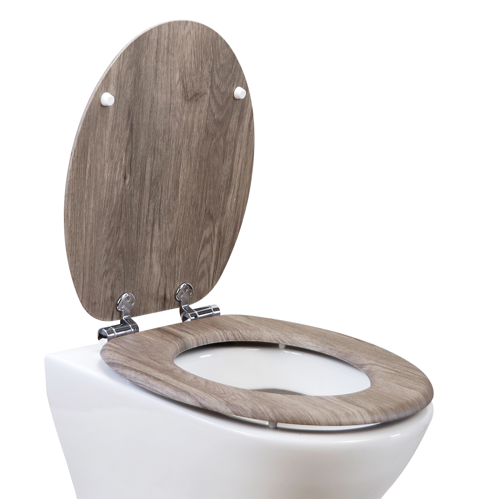 Fábrica directa placa de densidad de madera MDF cubierta de inodoro pvc placa impresa patrón de madera caída lenta image 5