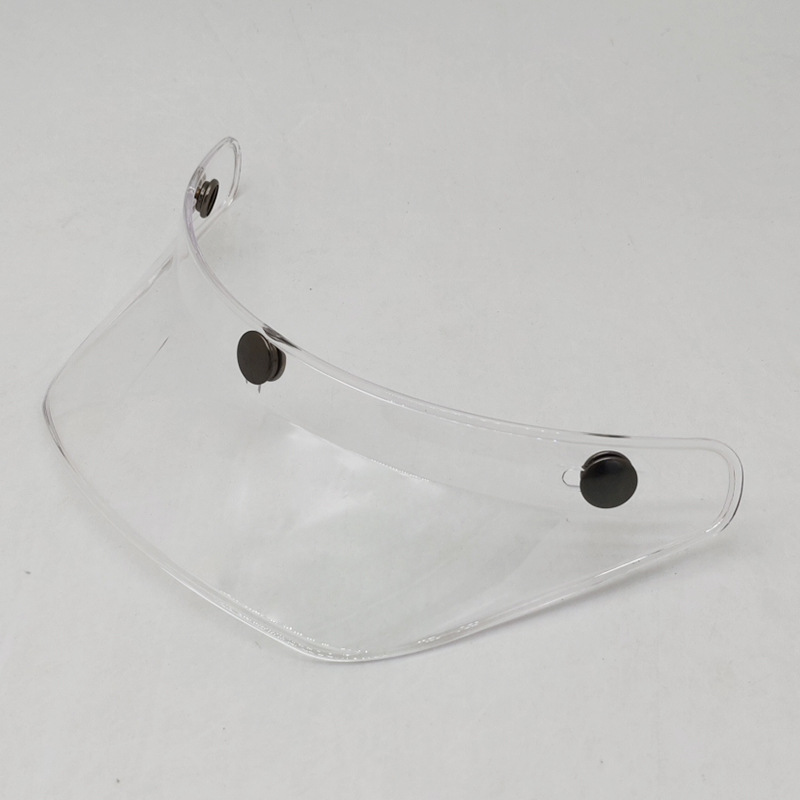Retro Helmet-Specific Visor for Motorcycles, Three-Buckle Style, Universal Sunshade Accessory for 3/4 Helmets