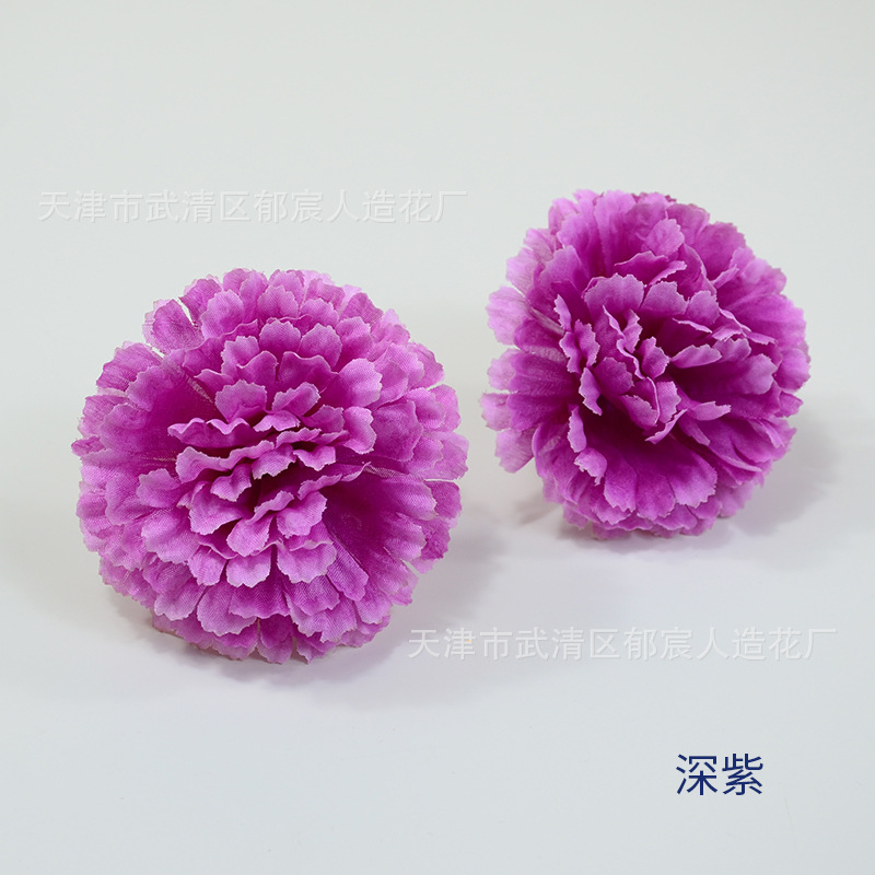 Venta al por mayor de claveles artificiales de seda para decoración de pasteles de Halloween, columnas de flores de claveles, red de flores, suministro transfronterizo.