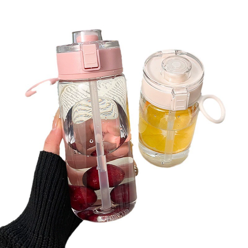 Plastic handheld summer sports bottle