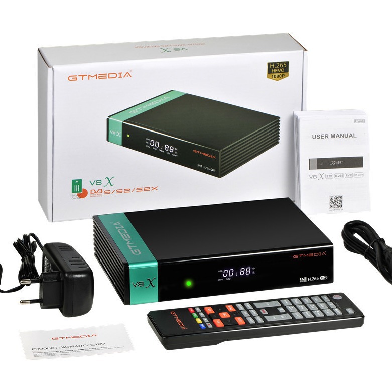 GTMedia V8X 电视盒子 H265 DVB-S2/S2X v8nova升级版 机顶盒