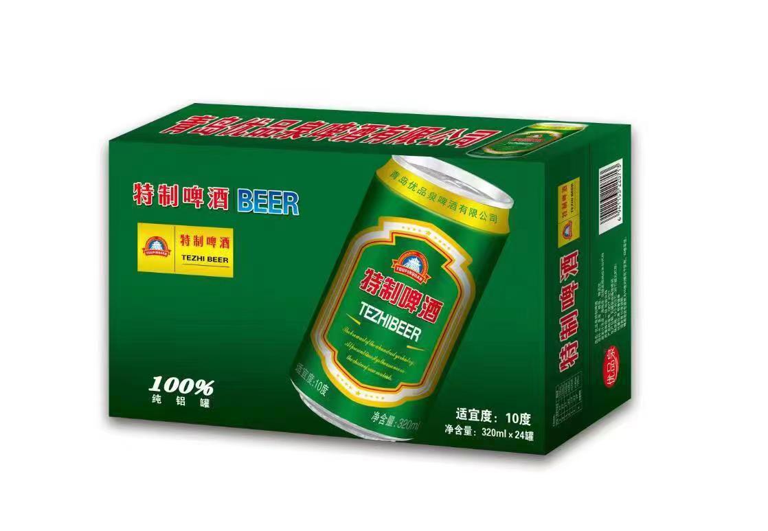 厂家直销特制啤酒纯生风味批发哈尔滨酷爽啤酒小麦王啤酒320ml*24