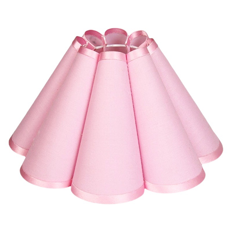 KD ciruela tela pantalla dormitorio lámpara de noche plisada tela KD pantalla en forma de ciruela multicolor candelabro Shell