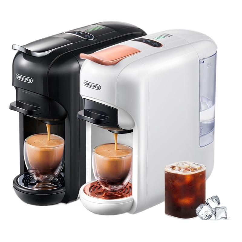 5-in-1 Fully Automatic Home Coffee Machine, Small Capsule Type, Italian and American Style, Hot and Cold Dual Beverages, Cross-Border
