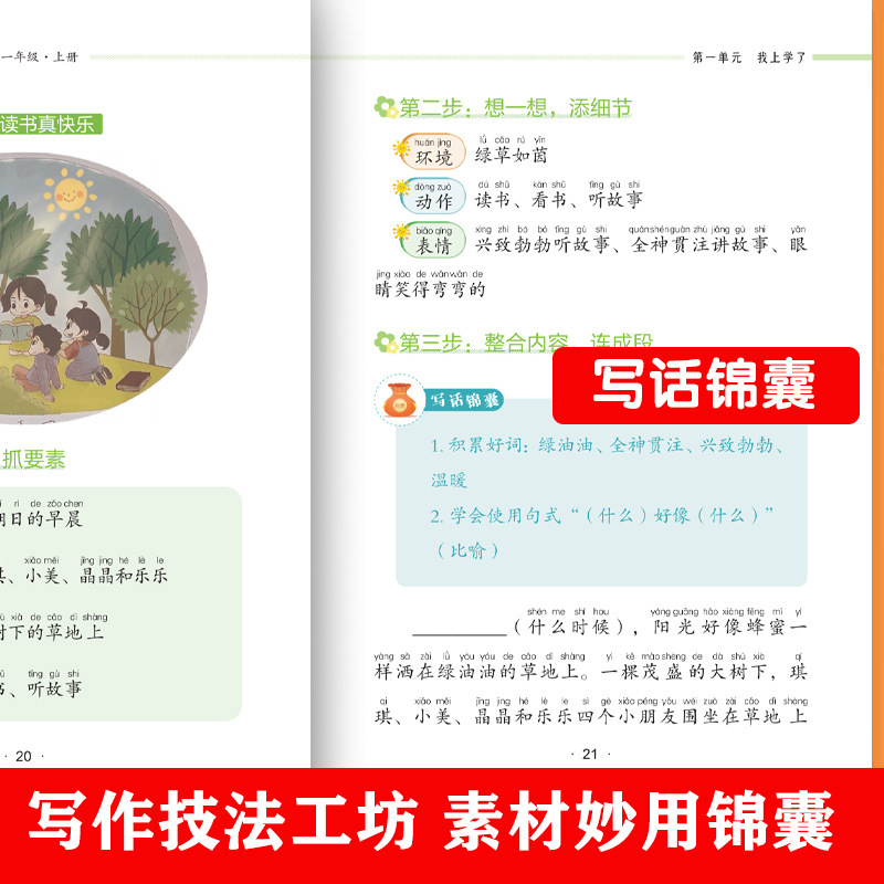 2025秋小学生同步作文1-8年级上册人教版同步课本作文素材书正版|undefined