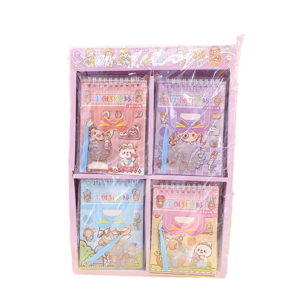 Cuaderno con espiral y pegatinas DIY, incluye cadena y pinzas – Mayorista de Yiwu