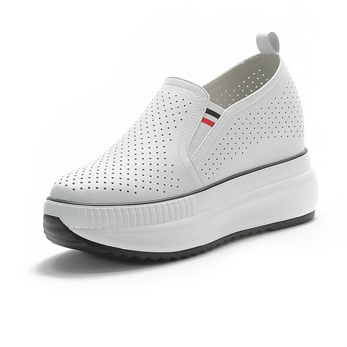 Trendy Sunday  autumn new women's shoes thick-soled rocking shoes with increased height casual sports breathable clogs