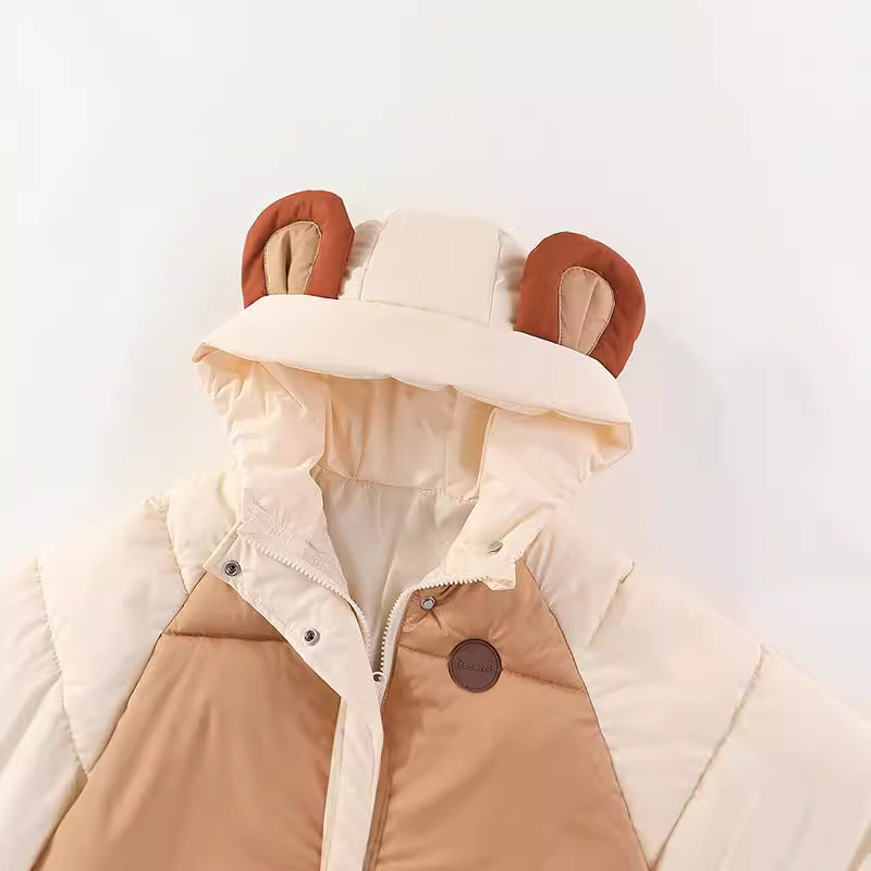 Amazon ropa para niños 2024 nuevos niños chaqueta acolchada de algodón de dibujos animados de estilo coreano para niños y niñas