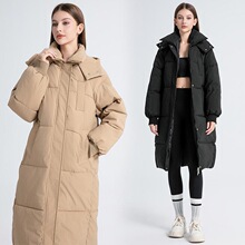 U 33483 Long Loose Winter Cotton Coat �����������