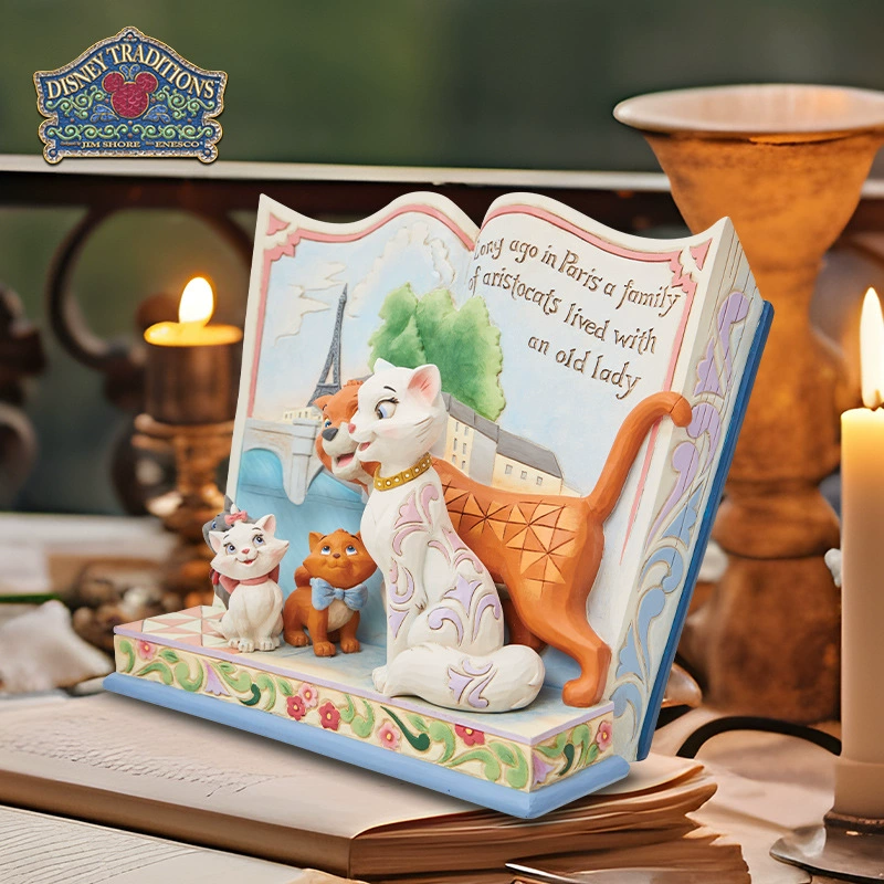 Подарочные изделия: набор орнаментов Mary Cat из коллекции Enesco Disney Cat Adventures, стильные, креативные, на день рождения для девушек