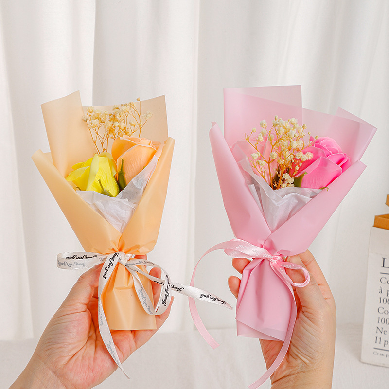 Festival de la diosa de la acción de gracias para la novia eterna flor festival regalo al por mayor Mini ramo de flores secas rosa para el festival 38