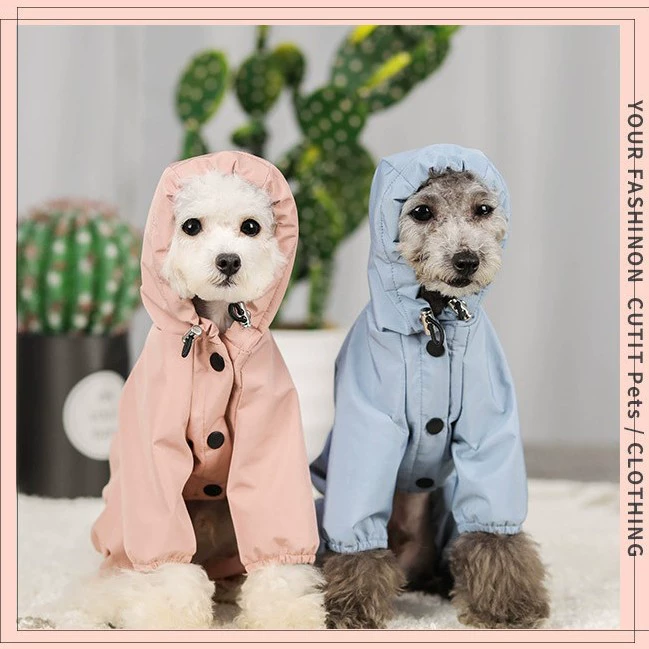 Одежда для домашних собак, непромокаемая, дышащая и светоотражающая одежда, четырехногий плащ для собак, товары для кошек и собак, готовые к продаже.