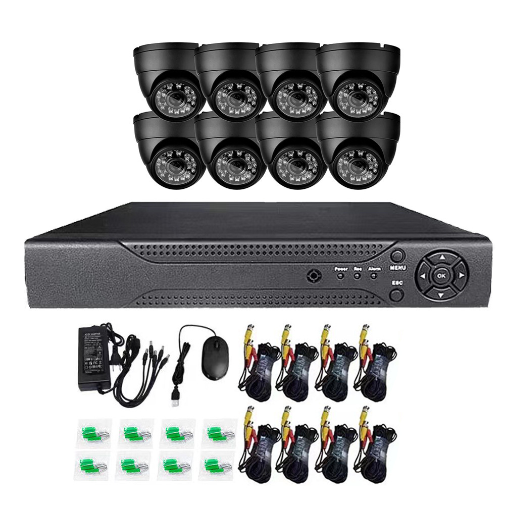 Ahd Coaxial Camera Cctv Analog High-Definition Coaxial Camera Infrared Night Vision Home Indoor Conch Hemisphere