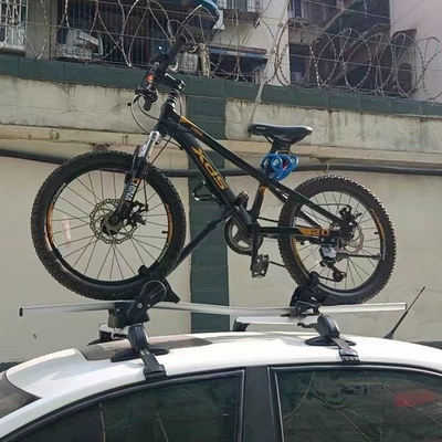 Car bike rack Vehicle-Mounted Mountain Bike, Road - silver-standard-version