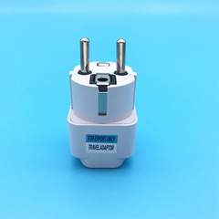 Cross-border supply source German standard plug adapter European style plug Euro standard socket France Korea Russia adapter plug