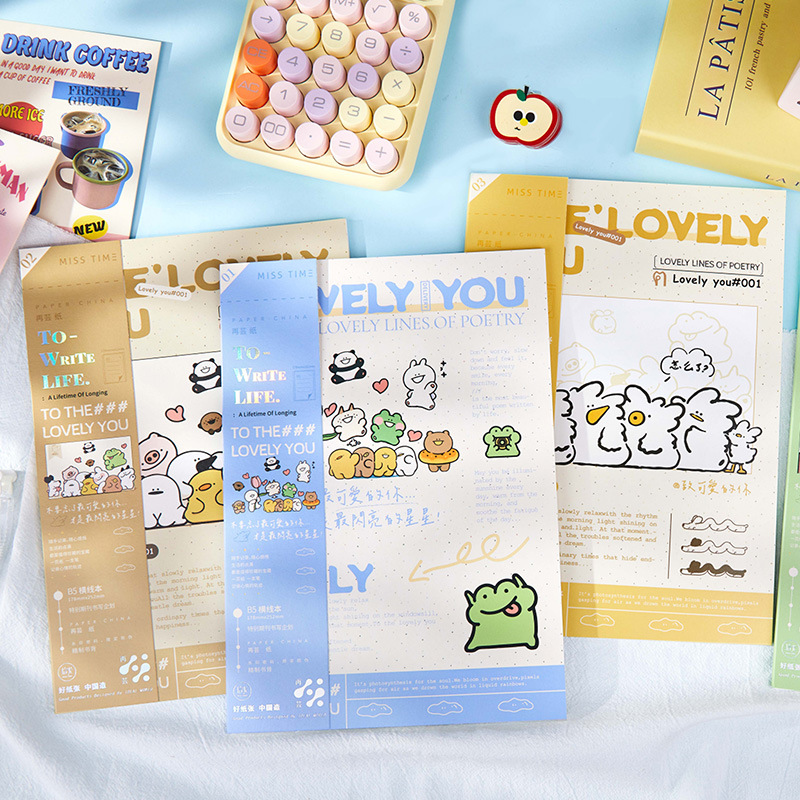 Recoge el diario inalámbrico en plástico, roba la noche de la galaxia, el texto de caligrafía, el bloc de notas, las notas de la oficina del estudiante