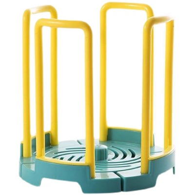 创意可伸缩沥水碗架厨房沥水旋转碗碟架塑料碗碟收纳架子伸缩碗架