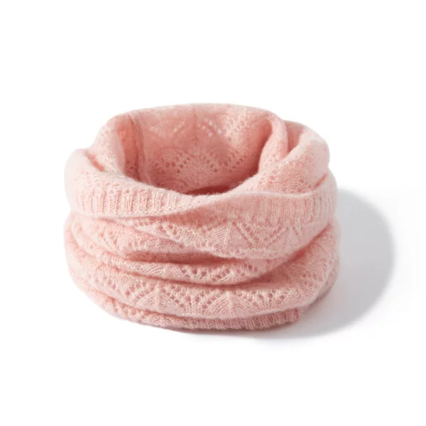 100 Pure Cashmere Hollow Collar Winter Knitted Pullover Scarf Warm Cold-proof Neck Korean-style All-match Scarf