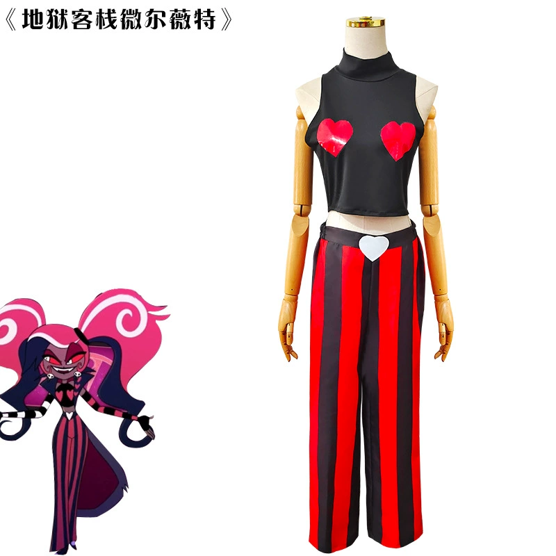 Костюм Hell Inn cos VelvetHazbin Hotel Velvet для Хэллоуина, костюм для выступления
