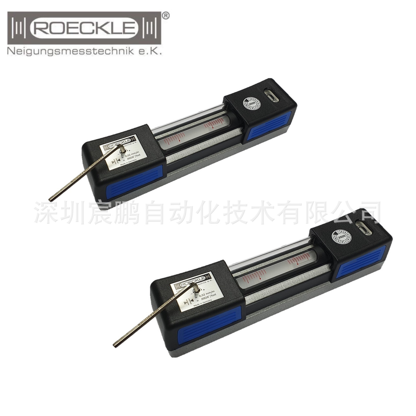 6083/200德国诺克ROECKLE精密气泡型可调整水平仪，DIN877标准