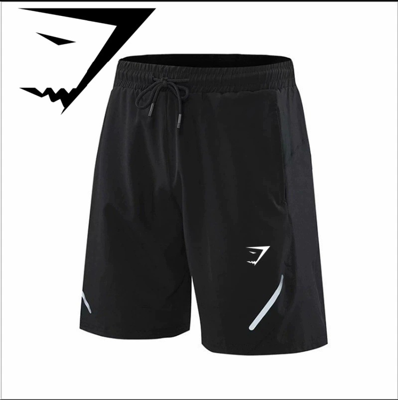 Black Shorts Men's Cross-Border Foreign Trade Running Sports Training Cycling Shorts Summer Quick-Drying Fitness Three-Point Shorts