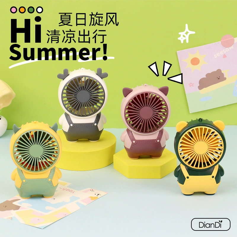 Интернет-красный мультфильм ручной вентилятор на открытом воздухе портативный зарядка небольшой электрический вентилятор студент usb мини-вентилятор подарок