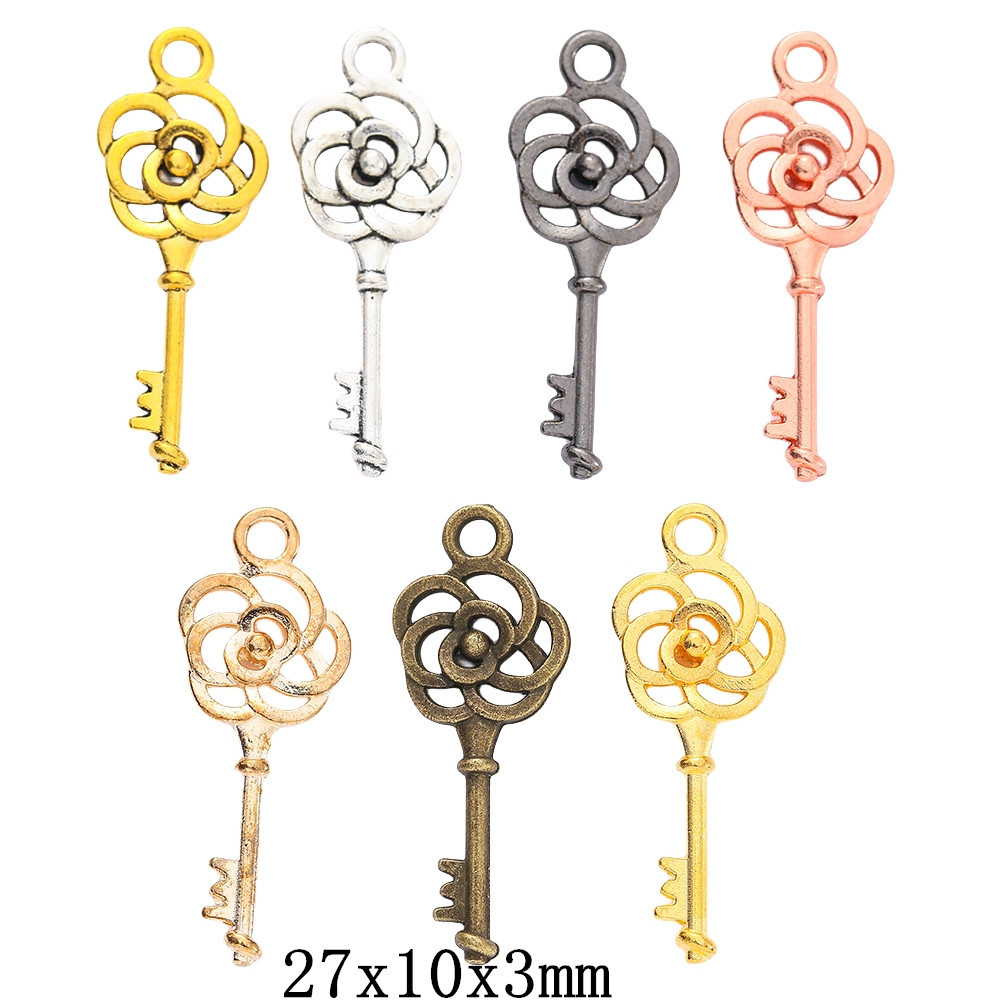 DIY 복고풍 합금 보석 액세서리 펜던트 키 펜던트 zakka 도매 공장 직접 1881