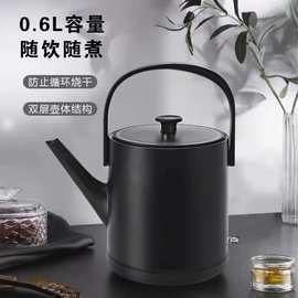 健浩kinhao JK38酒店专业双层不锈钢0.6L长嘴功夫泡茶壶jk37