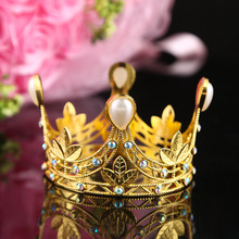 新娘皇冠蛋糕皇冠婚庆新娘生日王冠复古巴洛克皇冠头饰厂家批发