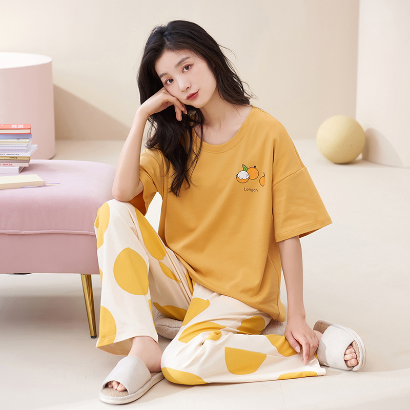 Summer Pajamas with Chest Pad Women Cute Short Sleeve Trousers Plaid Sleep Homewear Suit Can Be Worn Outside Dropshipping Summer Pajamas with Chest Pad Women Cute Short Sleeve Trousers Plaid Sleep Homewear Suit Can Be Worn Outside Dropshipping