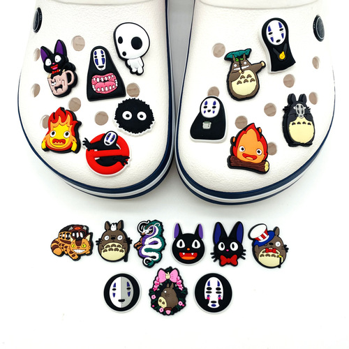 Hayao Miyazaki's Spirited Away Series DIY Hole-to-Hole Shoes Accessory Crocodile Decorative Shoe Clip